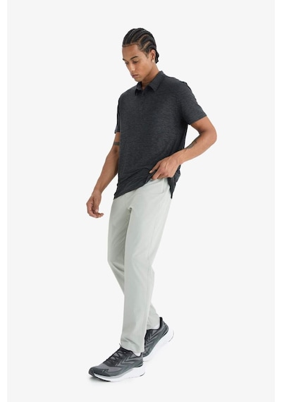 DeFactoFit Slim Fit Dar Kesim Standart Paça Esnek Multifonksiyonel Dokuma Sporcu Pantolon E3333AX25SPGR321