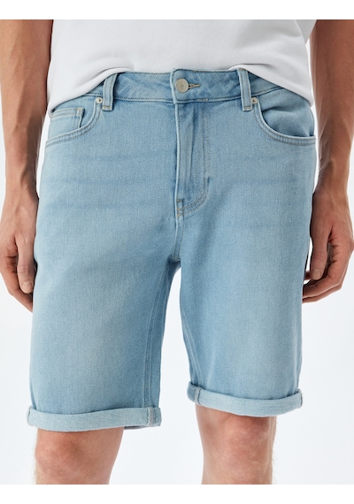 Koton Bermuda Pamuklu Cep Detaylı Slim Fit Kot Şort Açık İndigo 5sam40006ıd Açık İndigo Koton Bermuda Pamuklu Cep Detaylı Slim Fit Kot Şort Açık İndigo 5sam40006ıd Açık İndigo
