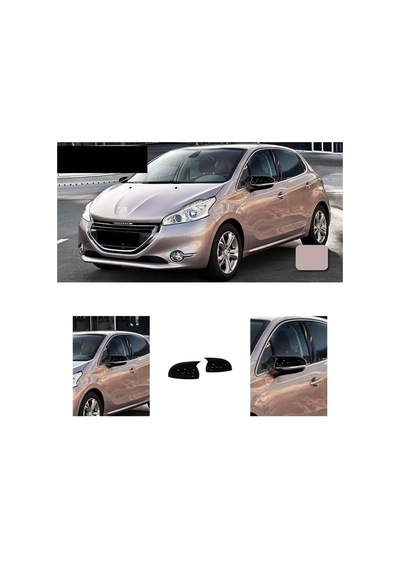 Peugeot 208 Batman Yarasa Ayna Kapağı Parlak Siyah Abs 2012 2013 2014 2015 2016 2017 ,2018
