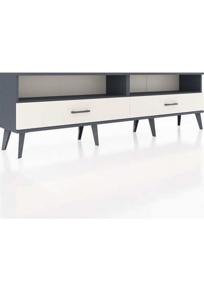 Arges Tv Ünitesi 2 Raflı 2 Çekmeceli 176x30x51 Antrasit-antrasit/aytaşı Antrasıt/aytası Arges Tv Ünitesi 2 Raflı 2 Çekmeceli 176x30x51 Antrasit-antrasit/aytaşı Antrasıt/aytası