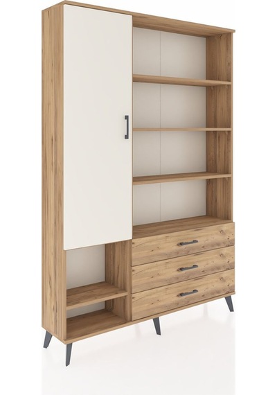 Arges Dolap 9 Raflı 3 Çekmeceli Tek Kapaklı 132x30x195 Çam-aytaşı/çam Aytası/atlas Çam Arges Dolap 9 Raflı 3 Çekmeceli Tek Kapaklı 132x30x195 Çam-aytaşı/çam Aytası/atlas Çam