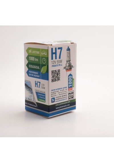 Ampul H7 12v 55w Eco +%30 Fazla Işık Halogen Pht Ph5507 E Çok Renkli