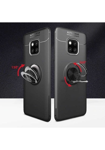 Huawei Mate 20 Pro Kılıf Yüzüklü Magnetli Ravel Case