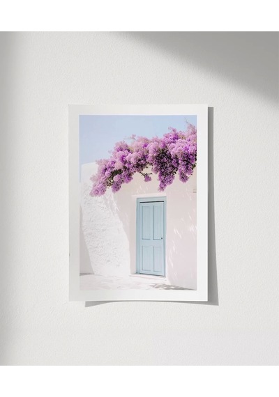 Çerçevesiz Poster Mor Çiçeklerin Gölgesinde