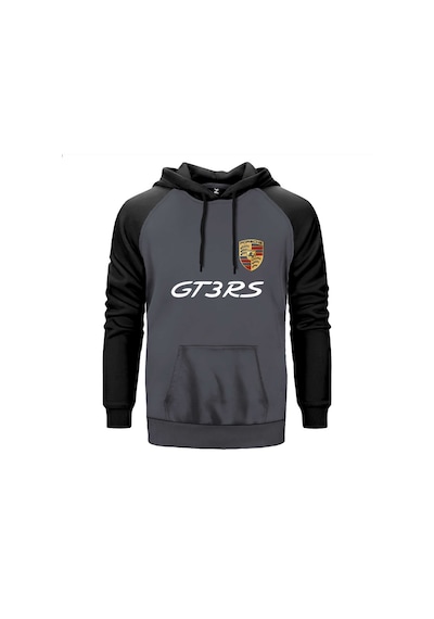 Porsche Gt3rs Gri Renk Reglan Kol Sweatshirt Gri