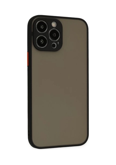 Newface Apple İphone 14 Pro Max Kılıf Montreal Silikon Kapak - Siyah