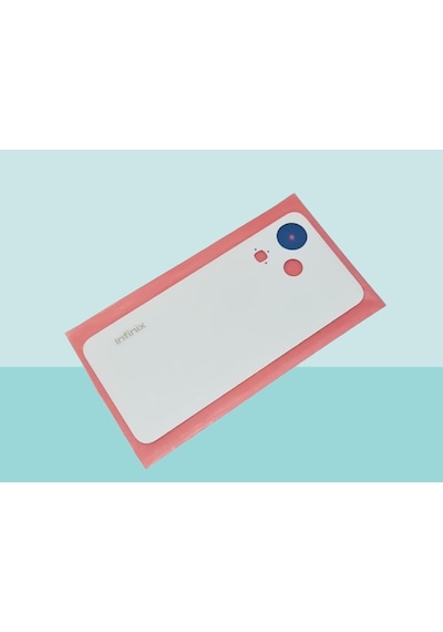 Infinix Hot 30i Uyumlu Arka Kapak Batarya Kapağı - Beyaz Çok Renkli