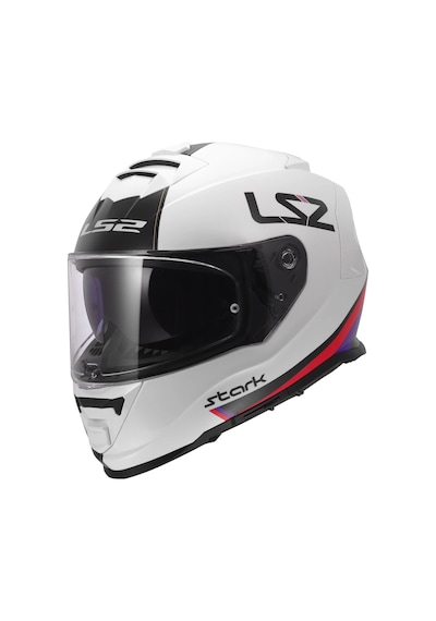 Ls2 Storm 2 Stark Beyaz-kırmızı-mavi-sarı Kask Beyaz-kırmızı