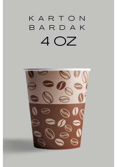 Karton Bardak 4 Oz Adet:250
