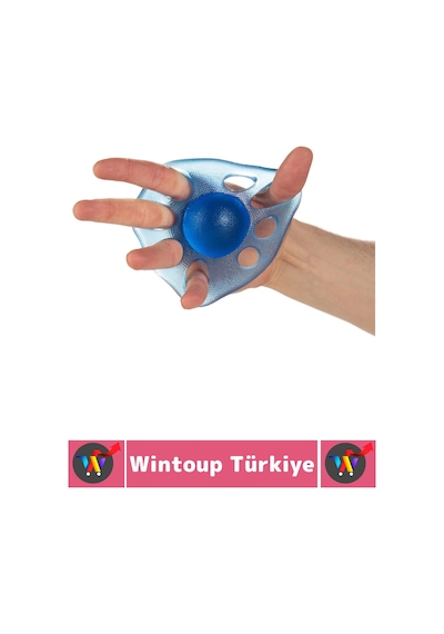 Wintoup Ameliyat Sonrası Fizyoterapi Müzisyen Sporcu El Parmak Bilek Kas Güçlendirici Silikon Egzersiz Aleti Çok Renkli
