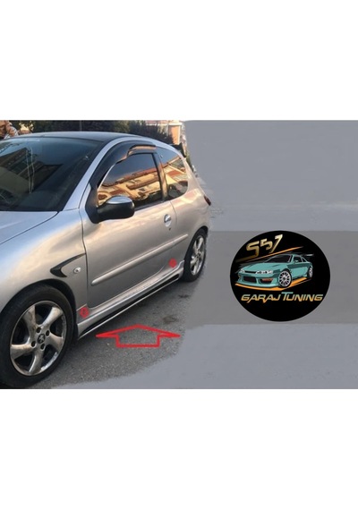 Peugeot 206 Rieger Marşpiyel Sağ Sol Takım Fiberglass Boyasız