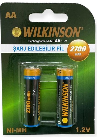 Wilkinson Şarjlı Kalem 2700 Mah 2'li Pil