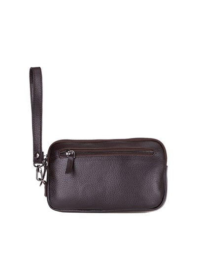 Bloominbag Majeste Nude Buff Brown Curated Deri Clutch Bag Kahverengi