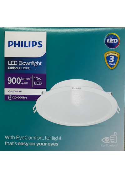 Philips 10w Sıva Altı Spot Sarı Gun Işığı Beyaz 900-800 Lumen 125mm Gün Işığı