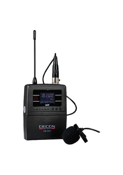 Ten, Decon Db-500 Uhf Kablosuz Yaka Mikrofonu Profesyonel Lavalier Mikrofon Seti Sunum Ve Eğitim Mikrofonu