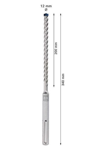 Bosch Expert 12 X 340 Mm 5 Li Yeni Sds Max-8x Delme Ucu 2608900260