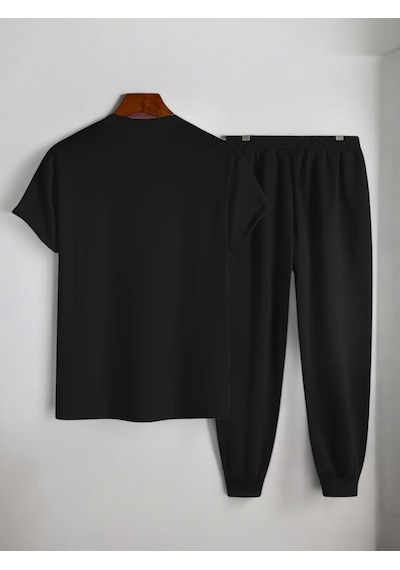 Uyguntarz Unisex New York Baskılı Eşofman Takımı Siyah