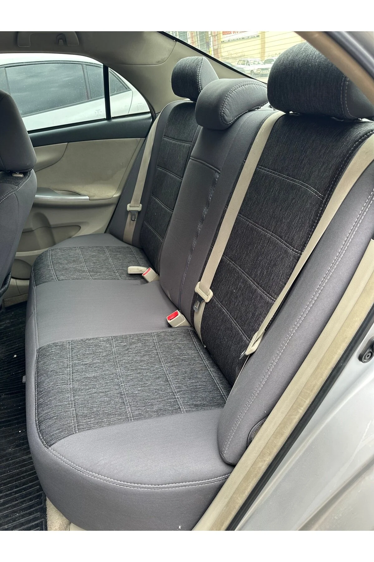 Toyota Corolla Araca Özel Koltuk Kılıfı Gri
