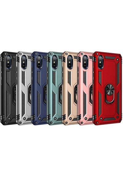 Xiaomi Redmi 9a Kılıf Zore Vega Kapak Gri