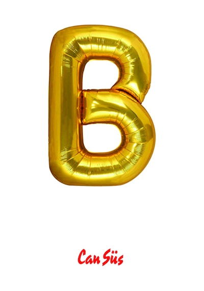 Harf Folyo Balon Gold 100cm 40 Inç B