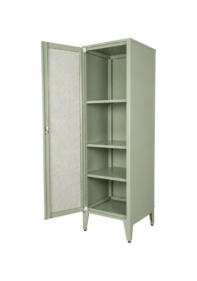 Ziglat 1550 Serisi Kilitli Metal Home Office Dolabı%70 Perfore Kapaklı Yeşil 450x1500x450 Mm