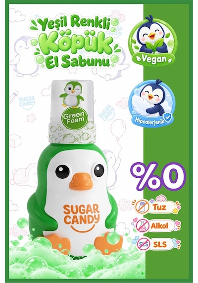 Sugar Candy Zeytin Çiçeği Kokulu Doğal Vegan Çocuk Köpük El Sabunu Nıbı 350 Ml Paraben İçermeyen Yeş