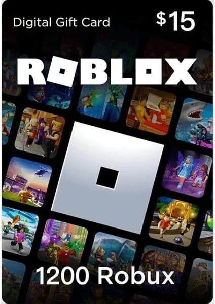 Roblox Gift Card - 1200 Robux Eur Eksiksik Tam Yüklenir