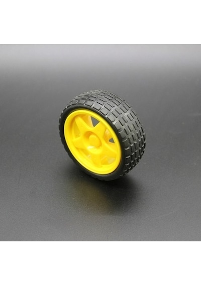 2 Adet - Arduino Robot Tekerlek Ve Dc Motor Seti - Redüktörlü