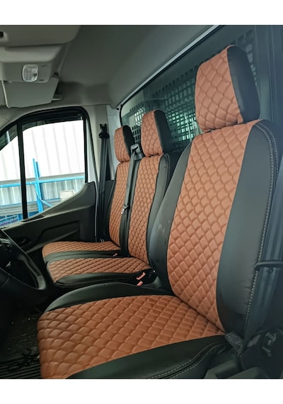 Ford Transit Araca Özel Tek Kabin Deri Oto Koltuk Kılıfı 158188