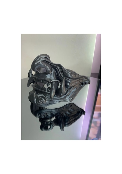 Samuray Samurai Oni Mask, Oni Maskesi, Samuray Maskesi