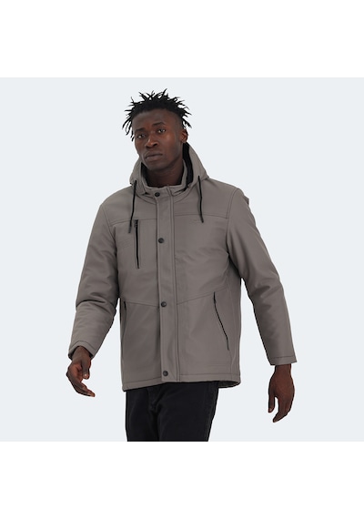 Slazenger HEAVEN Erkek Kapüşonlu Bej Mont & Kaban