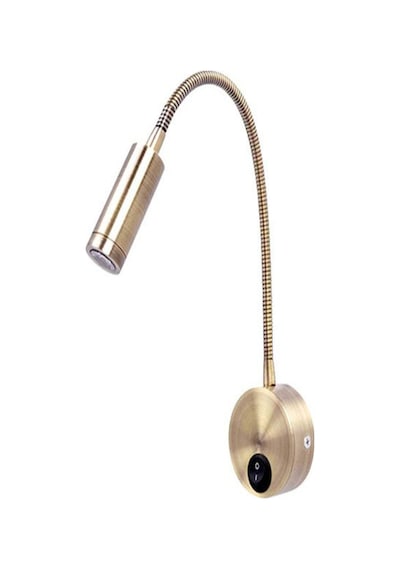 Yatakbaşı Otel Tipi Spralli Led Okuma Lambası Özel Imalat Altın