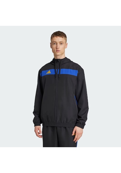 Adidas Tiro 25 Essentials Kanvas Kapüşonlu Erkek Eşofman Üstü Jx2222 Siyah