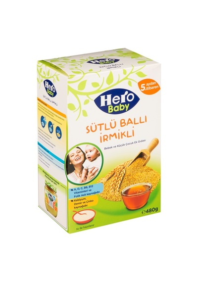 Hero Baby Kaşık Mama 400 G Ballı & İrmikli 8'li Paket