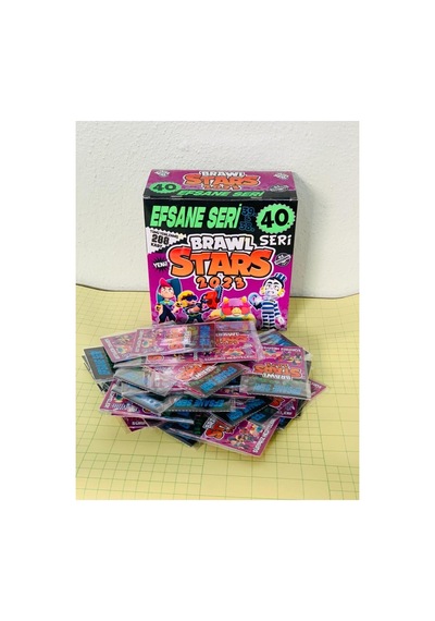 Brawl Stars Efsane 40. Seri 2'li Paketlerde 150x2 Toplam 300 Adet Kutulu Oyun Kartı