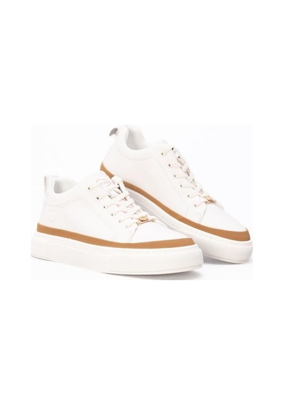 Guja 24k592 Erkek Deri Sneaker Ayakkabı Beyaz