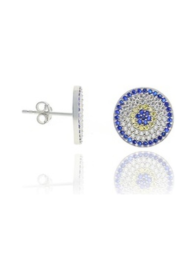 Nazar Boncuğu Tasarım Zirkon Taşlı Dörtlü Set (M) (505611504)