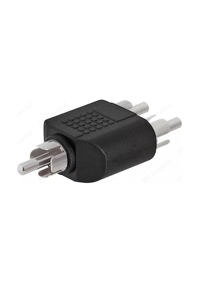 RCA Erkek to 2 RCA Erkek Dönüştürücü Adaptör