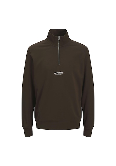 Jack & Jones Jjesoho Hn Noos Sweat Fermuarlı Yarım Yaka Erkek Sweatshirt Cok Renklı