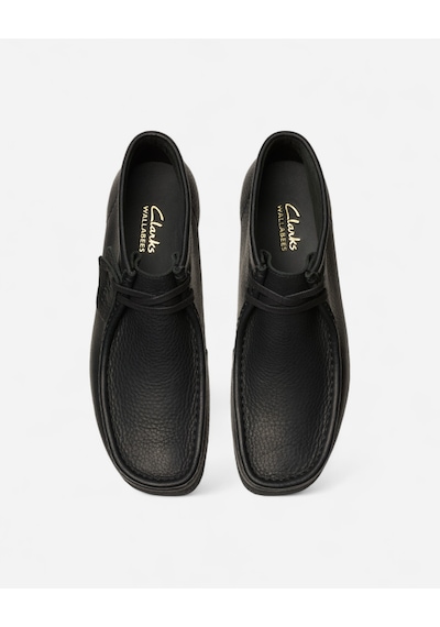 Clarks Wallabeeevo Bt Black Leather, M 7 Erkek Siyah Bot 26179710 Siyah