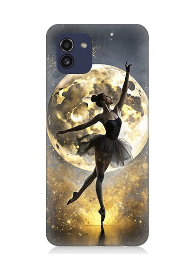 Samsung Galaxy A03 Uyumlu Ayışığında Dans Desenli Silikon Kılıf