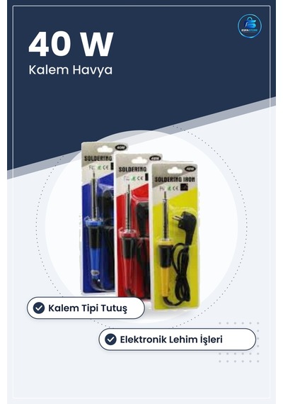 Tekli Kalem Havya 40 W Elektronik Tamir Ve Hobi İçin Lehimleme Al