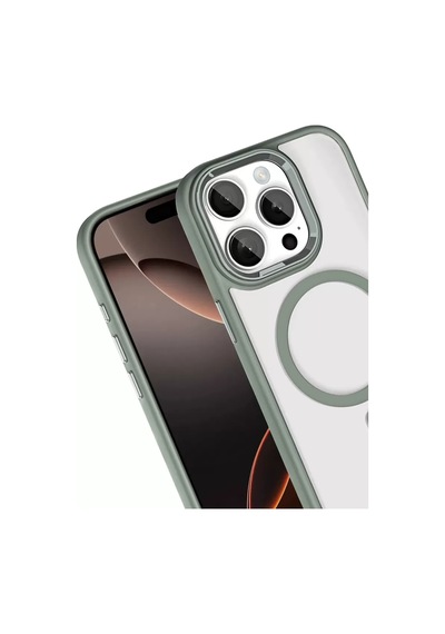 Joko Apple Uyumlu iPhone 15 Pro Max Terea Magsafe Kapak - Titan Gri Standart
