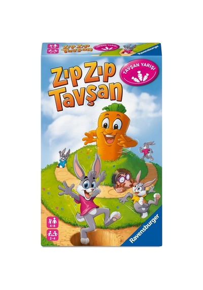 Seyahat Boy Zıp Zıp Tavşan Kutu Oyunu - Rot248810 Çok Renkli