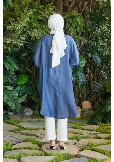 6600-Standart Tunik Koyu Mavi