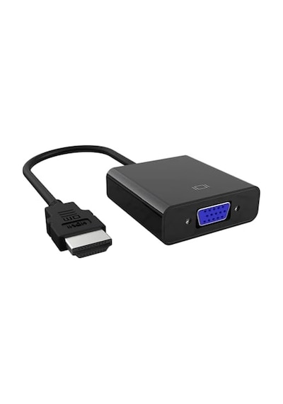 Chb021 Hdmı To Vga Çevirici Dönüştürücü 3.5mm Aux Ses Destekli Çıkış