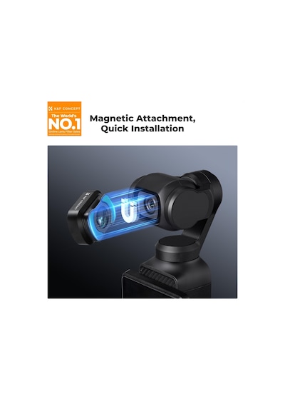 Djı Osmo Pocket 3, 10x Makro Lens +1.2x Anamorfik Lens+112 Geniş Açılı Lens +nd8 + Nd32+ Nd128 İçin 6'lı Paket Filtre, Optik Cam Manyetik Alaşım Çerçeve Diğer