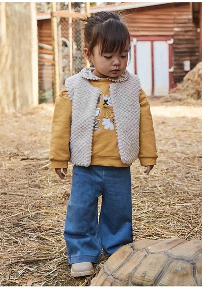 Mayoral Kışlık Kız Bebek 2'li Takım - Hardal