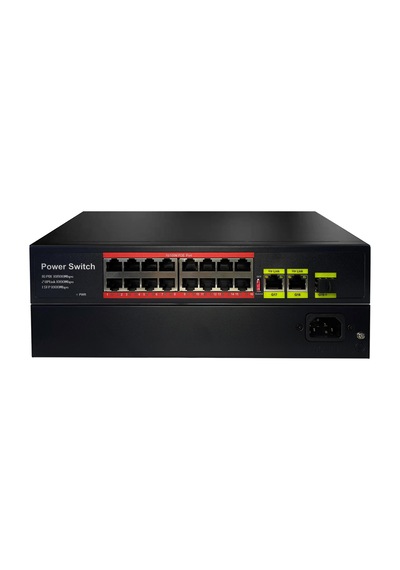 Uranium Poe 1621Sfp 200W 16 Port 10/100 2Xgigabit Rj45 Poe Switch