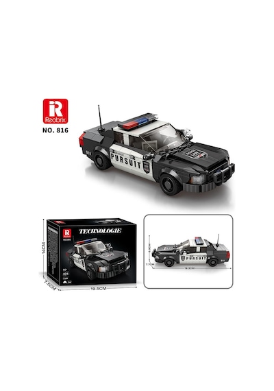 Reobrix Creator 816 Polis Arabası Crown Victoria Yaratıcı Yapı Blok Seti Building Blocks - 404 Parça